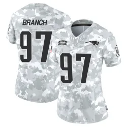 New England Patriots Women's Limited Arctic Camo 2024 Salute to Service Jersey (97 Alan Branch)