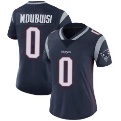 New England Patriots Women's Limited Navy Team Color Vapor Untouchable Jersey (0 Haggai Ndubuisi)