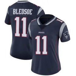 New England Patriots Women's Limited Navy Team Color Vapor Untouchable Jersey (11 Drew Bledsoe)