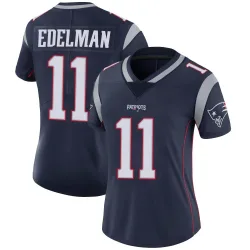 New England Patriots Women's Limited Navy Team Color Vapor Untouchable Jersey (11 Julian Edelman)