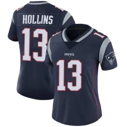 New England Patriots Women's Limited Navy Team Color Vapor Untouchable Jersey (13 Mack Hollins)