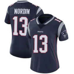 New England Patriots Women's Limited Navy Team Color Vapor Untouchable Jersey (13 Quinn Nordin)