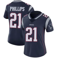 New England Patriots Women's Limited Navy Team Color Vapor Untouchable Jersey (21 Adrian Phillips)