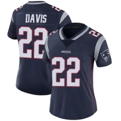 New England Patriots Women's Limited Navy Team Color Vapor Untouchable Jersey (22 Cody Davis)