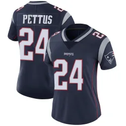 New England Patriots Women's Limited Navy Team Color Vapor Untouchable Jersey (24 Dell Pettus)