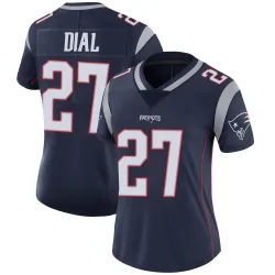 New England Patriots Women's Limited Navy Team Color Vapor Untouchable Jersey (27 Marcellas Dial Jr.)