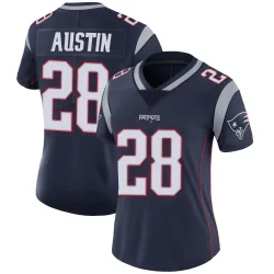 New England Patriots Women's Limited Navy Team Color Vapor Untouchable Jersey (28 Alex Austin)
