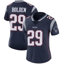 New England Patriots Women's Limited Navy Team Color Vapor Untouchable Jersey (29 Isaiah Bolden)