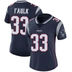 New England Patriots Women's Limited Navy Team Color Vapor Untouchable Jersey (33 Kevin Faulk)
