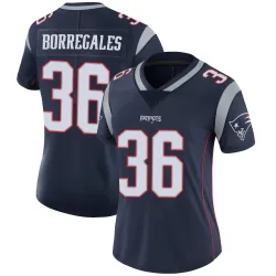 New England Patriots Women's Limited Navy Team Color Vapor Untouchable Jersey (36 Andy Borregales)