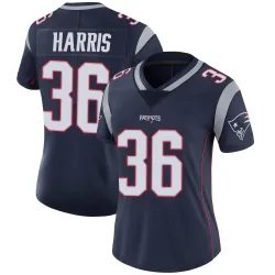 New England Patriots Women's Limited Navy Team Color Vapor Untouchable Jersey (36 Kevin Harris)