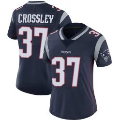 New England Patriots Women's Limited Navy Team Color Vapor Untouchable Jersey (37 Brandon Crossley)