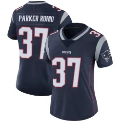 New England Patriots Women's Limited Navy Team Color Vapor Untouchable Jersey (37 John Parker Romo)