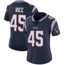 New England Patriots Women's Limited Navy Team Color Vapor Untouchable Jersey (45 Monty Rice)