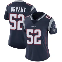 New England Patriots Women's Limited Navy Team Color Vapor Untouchable Jersey (52 Marcus Bryant)