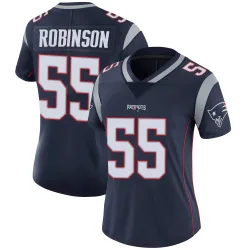 New England Patriots Women's Limited Navy Team Color Vapor Untouchable Jersey (55 Tyrese Robinson)