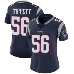 New England Patriots Women's Limited Navy Team Color Vapor Untouchable Jersey (56 Andre Tippett)