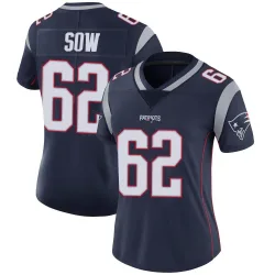 New England Patriots Women's Limited Navy Team Color Vapor Untouchable Jersey (62 Sidy Sow)