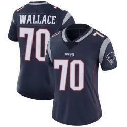 New England Patriots Women's Limited Navy Team Color Vapor Untouchable Jersey (70 Caedan Wallace)