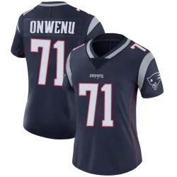New England Patriots Women's Limited Navy Team Color Vapor Untouchable Jersey (71 Mike Onwenu)