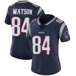 New England Patriots Women's Limited Navy Team Color Vapor Untouchable Jersey (84 Benjamin Watson)
