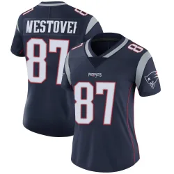 New England Patriots Women's Limited Navy Team Color Vapor Untouchable Jersey (87 Jack Westover)