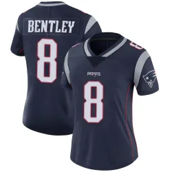 New England Patriots Women's Limited Navy Team Color Vapor Untouchable Jersey (8 Ja'Whaun Bentley)
