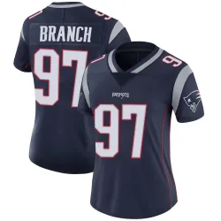 New England Patriots Women's Limited Navy Team Color Vapor Untouchable Jersey (97 Alan Branch)