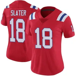New England Patriots Women's Limited Red Vapor Untouchable Alternate Jersey (18 Matthew Slater)