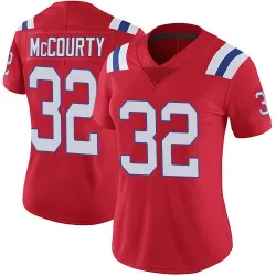New England Patriots Women's Limited Red Vapor Untouchable Alternate Jersey (32 Devin McCourty)