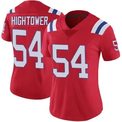 New England Patriots Women's Limited Red Vapor Untouchable Alternate Jersey (54 Dont'a Hightower)