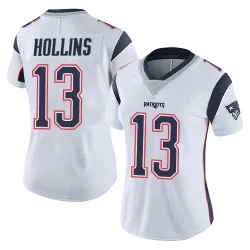 New England Patriots Women's Limited White Vapor Untouchable Jersey (13 Mack Hollins)