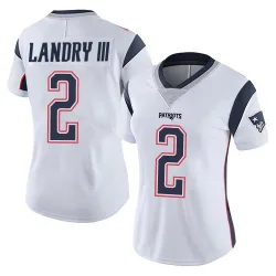 New England Patriots Women's Limited White Vapor Untouchable Jersey (2 Harold Landry III)