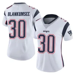 New England Patriots Women's Limited White Vapor Untouchable Jersey (30 Demeer Blankumsee)