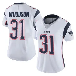 New England Patriots Women's Limited White Vapor Untouchable Jersey (31 Craig Woodson)