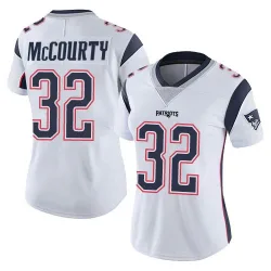 New England Patriots Women's Limited White Vapor Untouchable Jersey (32 Devin McCourty)