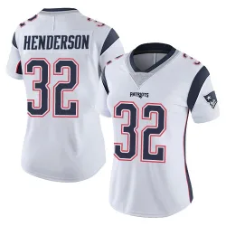 New England Patriots Women's Limited White Vapor Untouchable Jersey (32 TreVeyon Henderson)