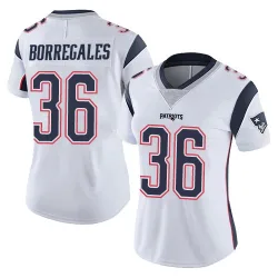 New England Patriots Women's Limited White Vapor Untouchable Jersey (36 Andy Borregales)