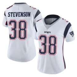 New England Patriots Women's Limited White Vapor Untouchable Jersey (38 Rhamondre Stevenson)