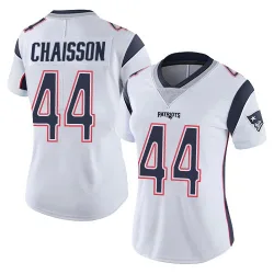 New England Patriots Women's Limited White Vapor Untouchable Jersey (44 K'Lavon Chaisson)