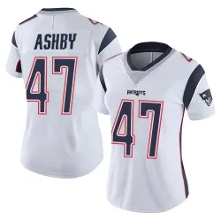 New England Patriots Women's Limited White Vapor Untouchable Jersey (47 Julian Ashby)