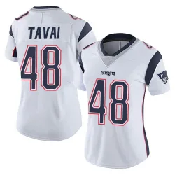 New England Patriots Women's Limited White Vapor Untouchable Jersey (48 Jahlani Tavai)