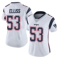New England Patriots Women's Limited White Vapor Untouchable Jersey (53 Christian Elliss)