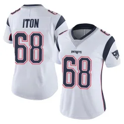 New England Patriots Women's Limited White Vapor Untouchable Jersey (68 Isaiah Iton)