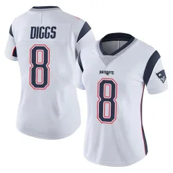 New England Patriots Women's Limited White Vapor Untouchable Jersey (8 Stefon Diggs)