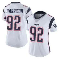 New England Patriots Women's Limited White Vapor Untouchable Jersey (92 James Harrison)