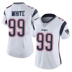 New England Patriots Women's Limited White Vapor Untouchable Jersey (99 Keion White)
