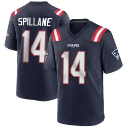 New England Patriots Youth Game Navy Blue Team Color Jersey (14 Robert Spillane)