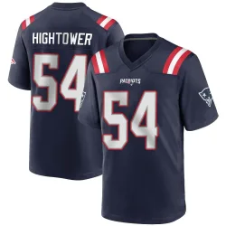 New England Patriots Youth Game Navy Blue Team Color Jersey (54 Dont'a Hightower)