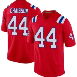 New England Patriots Youth Game Red Alternate Jersey (44 K'Lavon Chaisson)